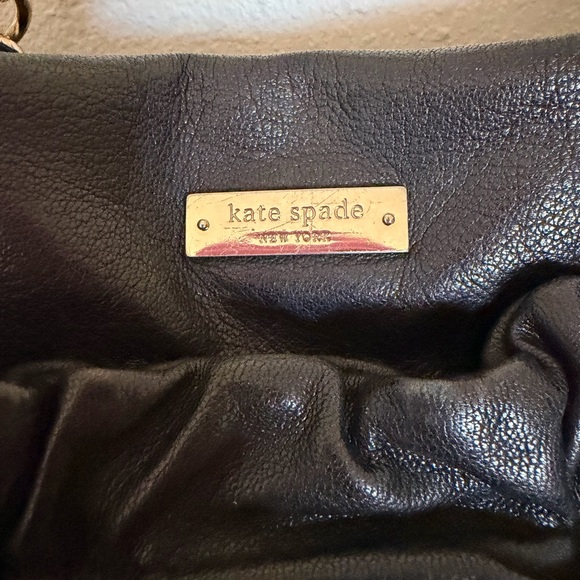 Elegant Black Leather Shoulder Bag like new Kate spade black purse - Picture 4 of 6